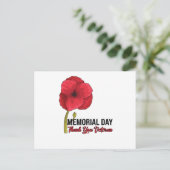 アメリカンポピー ポピーの記念日 退役軍人の日 プライド ポストカード (スタンド正面)