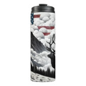 アメリカンマウンテンスキーの下のエルク タンブラー (正面)