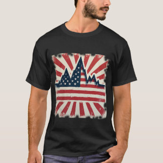 アメリカンマウンテンズと日が差すこと Tシャツ