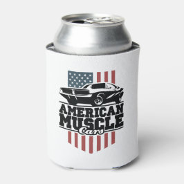 アメリカンマッスルカーで車のビュッフェを楽しむ 缶クーラー