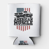 アメリカンマッスルカーで車のビュッフェを楽しむ 缶クーラー (正面)