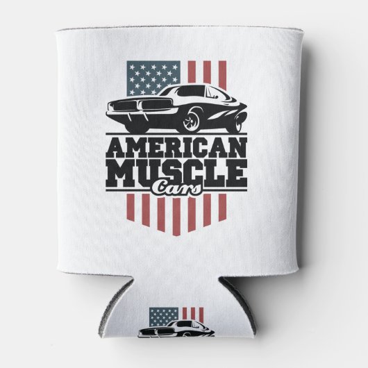 アメリカンマッスルカーで車のビュッフェを楽しむ 缶クーラー (正面)