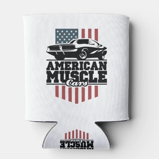 アメリカンマッスルカーで車のビュッフェを楽しむ 缶クーラー (裏面)