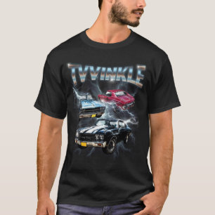 アメリカンマッスルカーのライトニングデザイン Tシャツ