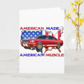 アメリカンマッスルカー カード (黄色い花)
