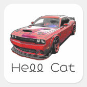 アメリカンマッスルカー スクエアシール (正面)