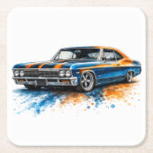 アメリカンマッスルカー ペーパーコースター (正面)