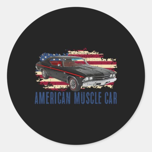 アメリカンマッスルカーNs ラウンドシール (正面)