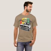 アメリカンマッスルV8エンジン Tシャツ (正面フル)