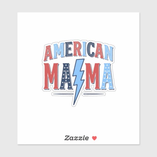 アメリカンママ愛国ビンテージ彫刻Tシャツデザイン シール (シート)