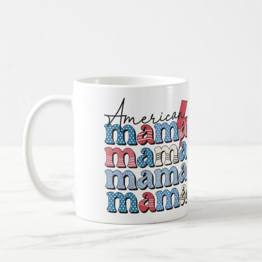 アメリカンママ コーヒーマグカップ (左)