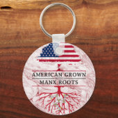 アメリカンマンックスルーツマーブルースタイルデザイン キーホルダー (正面)