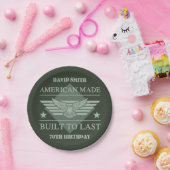 アメリカンメイド70誕生日 ペーパープレート (パーティー)