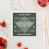 アメリカンメイド80誕生日 スタンダードカクテルナプキン (インサイチュ)