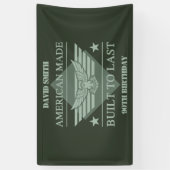 アメリカンメイド90誕生日 横断幕 (縦)