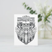 「アメリカンモトサイクルポストカード」 ポストカード (スタンド正面)