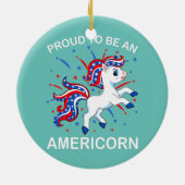 アメリカンユニコーン7月の第4女子アメリコーン セラミックオーナメント (裏面)