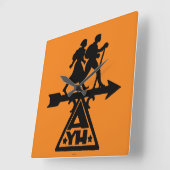 アメリカンユースホステル スクエア壁時計 (傾斜)