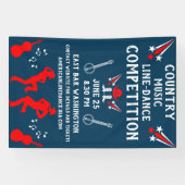 アメリカンライン踊りフェスティバル及びパーティー 横断幕 (横)