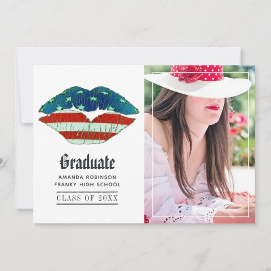 アメリカンラブ卒業写真 案内状 (正面)