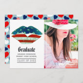 アメリカンラブ卒業写真 案内状 (正面/裏面)