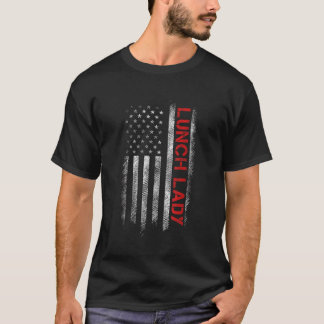 アメリカンランチレディ統一された州米国国旗のレディーパット Tシャツ