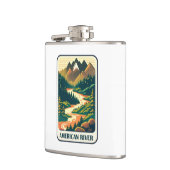 アメリカンリバーカリフォルニアカラーズ フラスク (左)