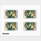 アメリカンリバーカリフォルニアカラーズ 長方形シール (シート)