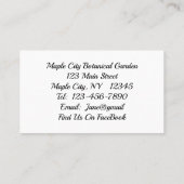 アメリカンレディーバタフライオンブロッサムの名刺 名刺 (裏面)