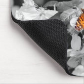 アメリカンレディーバタフライオンブロッサムマウスパッド マウスパッド (コーナー)