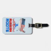 アメリカンロシアのルーツラゲッジタグテンプレート ラゲッジタグ (正面横)