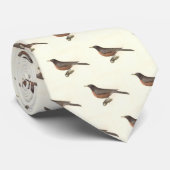アメリカンロビン(Turdus migraatorius)ニューヨークの鳥 ネクタイ (ロール)