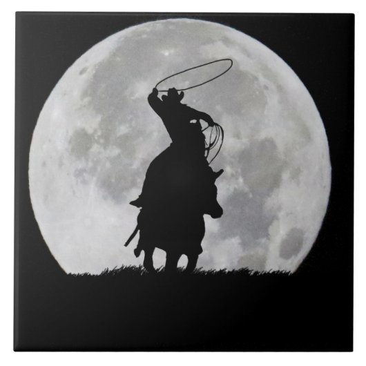 アメリカンローピングカウボーイカントリーウェスタン タイル (正面)