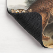 アメリカンワイルドキャットイラストレーション マウスパッド (コーナー)