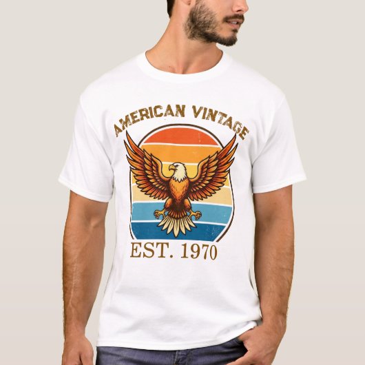アメリカンヴィンテージイーグル創業1970Tシャツ Tシャツ (正面)