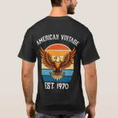 アメリカンヴィンテージ・イーグル・サンセット Est 1970 Tシャツ (裏面)
