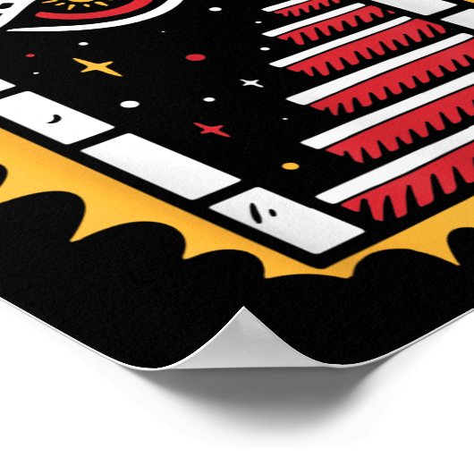 アメリカン伝統的オールドスクールタトゥーフラッシュインクS ポスター (角)