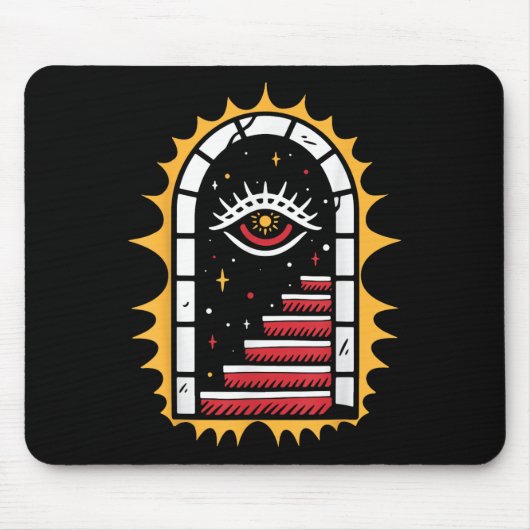 アメリカン伝統的オールドスクールタトゥーフラッシュインクS マウスパッド (正面)