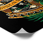 アメリカン伝統的タトゥーオールドスクールフラッシュスカル ポスター (角)