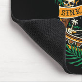 アメリカン伝統的タトゥーオールドスクールフラッシュスカル マウスパッド (コーナー)