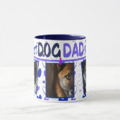 アメリカン秋田最高の犬パパエバーブルーハート マグカップ (中央)