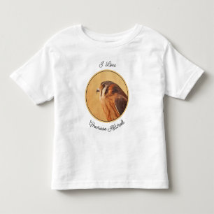 アメリカン絵画ケストレル – Bird Artオリジナル トドラーTシャツ