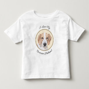 アメリカン絵画フォックスハウンド – Cuteオリジナルドッグアート トドラーTシャツ