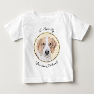 アメリカン絵画フォックスハウンド – Cuteオリジナルドッグアート ベビーTシャツ