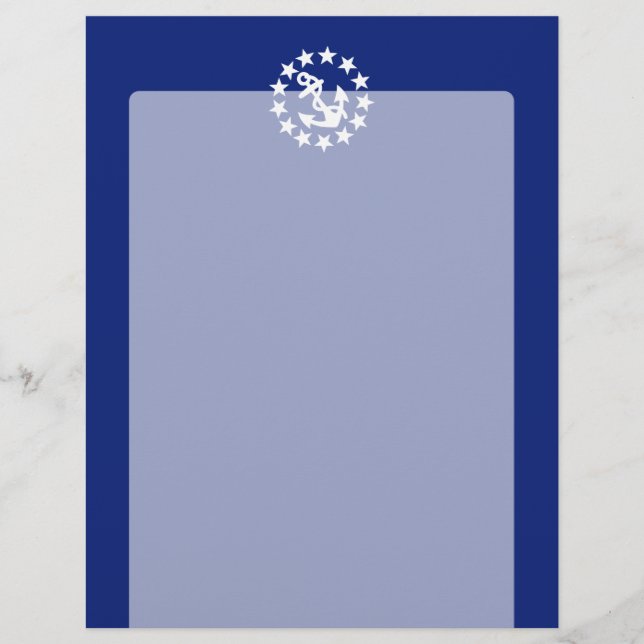 アメリカン航海のヨット国旗ネイビーブルーデコール (正面)