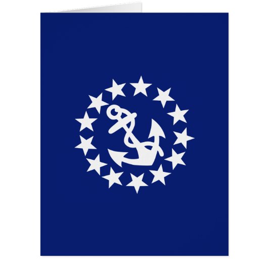 アメリカン航海のヨット国旗ネイビーブルーデコール (正面)