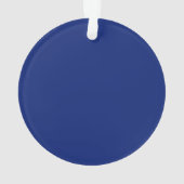 アメリカン航海のヨット国旗ネイビーブルーデコール オーナメント (裏面)
