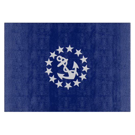 アメリカン航海のヨット国旗ネイビーブルーデコール カッティングボード (正面)