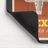 アメリカン航空のテキサス州行きの旅行ポスター マウスパッド (コーナー)