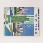 アメリカン航空のヴィンテージ旅行ポスター ジグソーパズル (横)